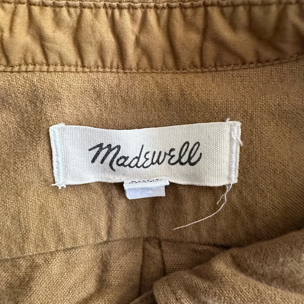 Madewell Men's Tan Casual Button-Down Shirt - Picture 2 of 6